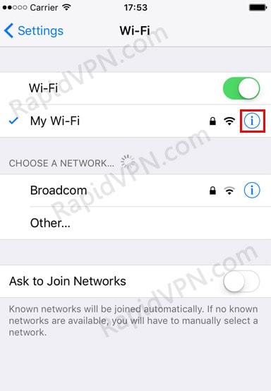 How to fix DNS leak on iOS - Step 2