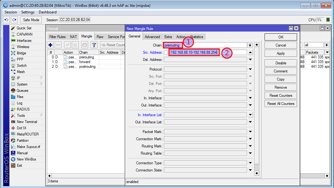 L2TP VPN MikroTik router with Winbox - Step 1.2