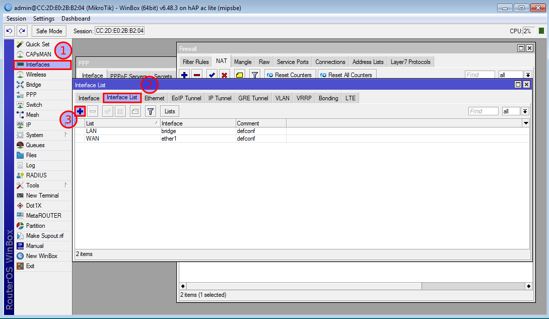 L2TP VPN MikroTik router with Winbox - Step 1.2