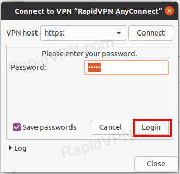 How to install AnyConnect in Ubuntu GUI - Step 5