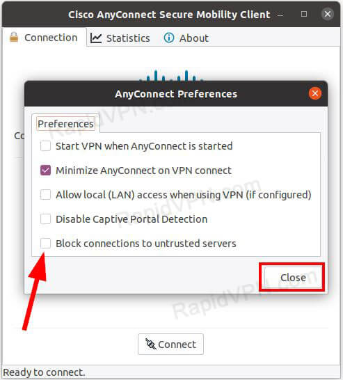 How to install AnyConnect in Ubuntu CLI - Step 10