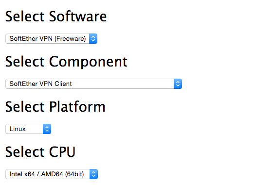 SoftEther VPN connection on Ubuntu - Step 1