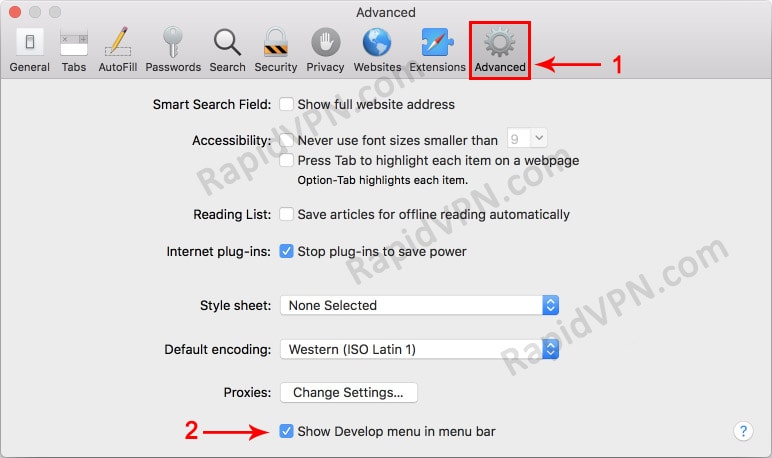 How to fix WebRTC Leak in Safari on macOS - step 2